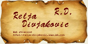 Relja Divjaković vizit kartica